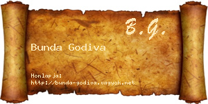 Bunda Godiva névjegykártya